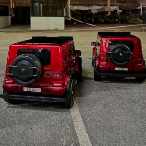 Auto na akumulator Mercedes Benz G63 AMG STRONG 2x280W CICHE SILNIKI 24V Czerwony LAKIER + POWIĘKSZONY AKUMULATOR 24V20Ah