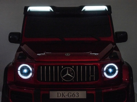 Auto na akumulator Mercedes Benz G63 AMG STRONG 2x280W CICHE SILNIKI 24V Czerwony LAKIER + POWIĘKSZONY AKUMULATOR 24V20Ah
