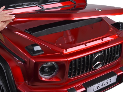 Auto na akumulator Mercedes Benz G63 AMG STRONG 2x280W CICHE SILNIKI 24V Czerwony LAKIER + POWIĘKSZONY AKUMULATOR 24V20Ah