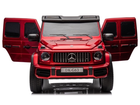 Auto na akumulator Mercedes Benz G63 AMG STRONG 2x280W CICHE SILNIKI 24V Czerwony LAKIER + POWIĘKSZONY AKUMULATOR 24V20Ah