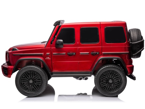 Auto na akumulator Mercedes Benz G63 AMG STRONG 2x280W CICHE SILNIKI 24V Czerwony LAKIER + POWIĘKSZONY AKUMULATOR 24V20Ah