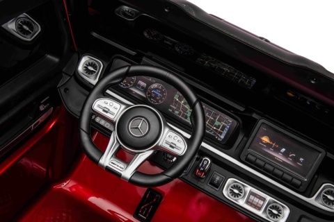 Auto na akumulator Mercedes Benz G63 AMG STRONG 2x280W CICHE SILNIKI 24V Czerwony LAKIER + POWIĘKSZONY AKUMULATOR 24V20Ah