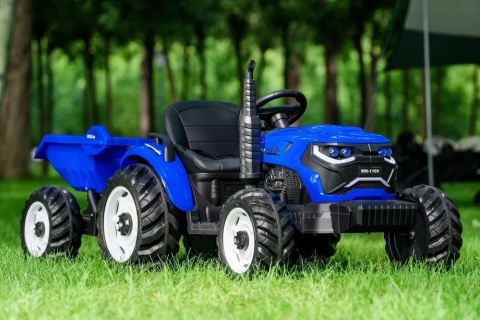 Traktor Na Akumulator HC-306 Z Przyczepą 2x200W 24V Niebieski