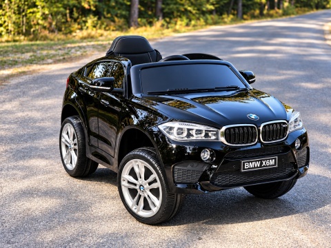 Auto na akumulator BMW X6M Lakierowany Czarny 2x45W 12V7Ah