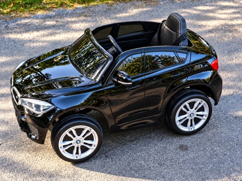 Auto na akumulator BMW X6M Lakierowany Czarny 2x45W 12V7Ah