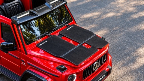 Auto na akumulator Mercedes Benz G63 AMG GIGANT XXL 4x200W 24V Czerwony LAKIEROWANY