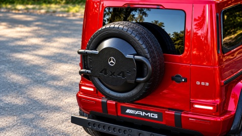 Auto na akumulator Mercedes Benz G63 AMG GIGANT XXL 4x200W 24V Czerwony LAKIEROWANY