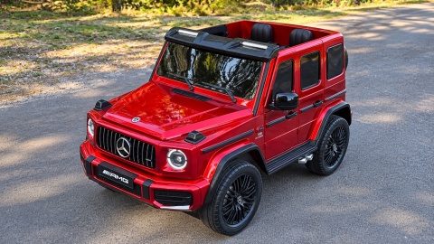 Auto na akumulator Mercedes Benz G63 AMG GIGANT XXL 4x200W 24V Czerwony LAKIEROWANY
