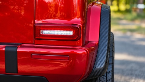 Auto na akumulator Mercedes Benz G63 AMG GIGANT XXL 4x200W 24V Czerwony LAKIEROWANY