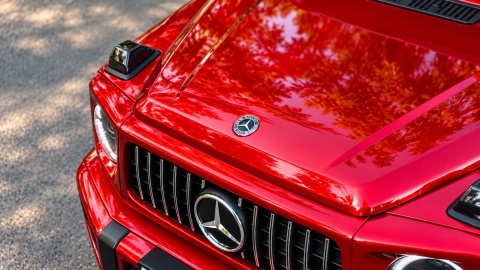 Auto na akumulator Mercedes Benz G63 AMG GIGANT XXL 4x200W 24V Czerwony LAKIEROWANY