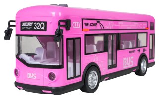 Autobus Różowy z Funkcją Dźwięku i Świateł