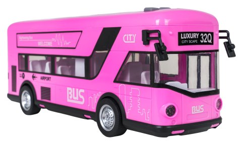 Autobus Różowy z Funkcją Dźwięku i Świateł