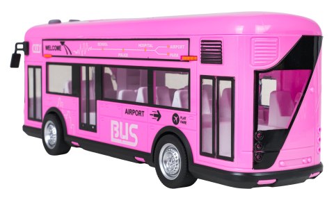 Autobus Różowy z Funkcją Dźwięku i Świateł