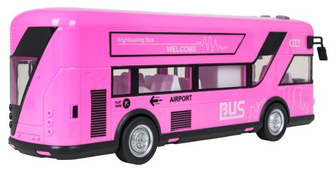 Autobus Różowy z Funkcją Dźwięku i Świateł