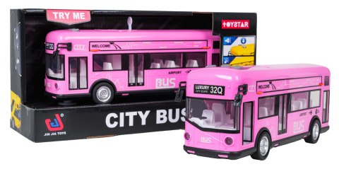Autobus Różowy z Funkcją Dźwięku i Świateł