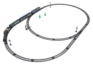 Kolejka z Wagonami Tor 170x101cm
