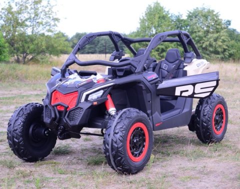 Pojazd Buggy CAN-AM Maverick 3 Turbo RR Czerwono Srebrny LAKIER 4x200 24V DK-CA001