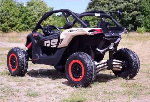 Pojazd Buggy CAN-AM Maverick 3 Turbo RR Czerwono Srebrny LAKIER 4x200 24V DK-CA001