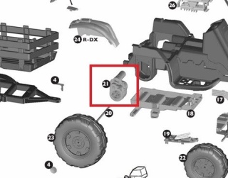 Przekładnia napędowa z silnikiem 0013 Traktor