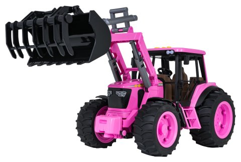 Traktor Różowy 1:16 z Funkcją Świateł i Dźwięku