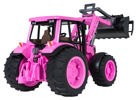 Traktor Różowy 1:16 z Funkcją Świateł i Dźwięku