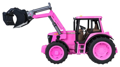 Traktor Różowy 1:16 z Funkcją Świateł i Dźwięku