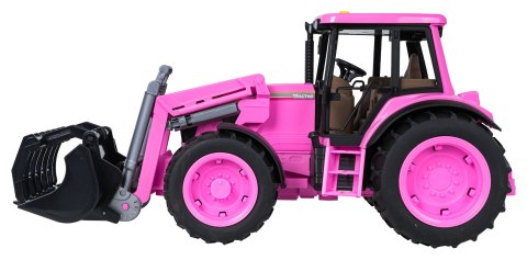 Traktor Różowy 1:16 z Funkcją Świateł i Dźwięku