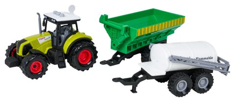 Traktor z Funkcją Świateł i Dźwięku + Naczepy