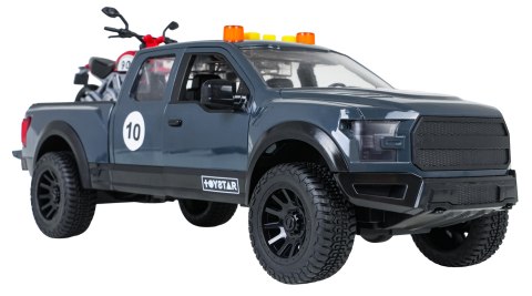 Zestaw Auto Terenowe z Funkcją Świateł i Dźwięku + Motocykl