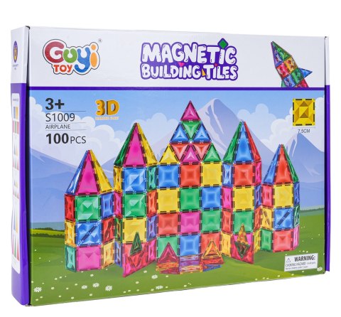 Zestaw Klocków Magnetycznych 100el.