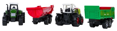 Zestaw Metalowy Traktor i Kombajn + Naczepy