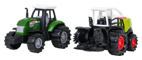 Zestaw Metalowy Traktor i Kombajn + Naczepy