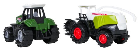 Zestaw Metalowy Traktor i Kombajn + Naczepy