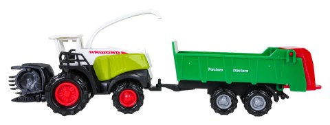 Zestaw Metalowy Traktor i Kombajn + Naczepy