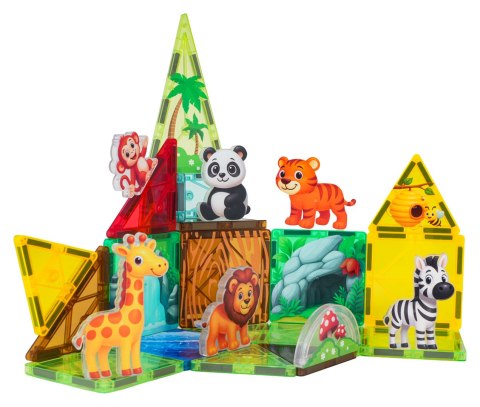 Zestaw Klocków Magnetycznych ZOO 27el.