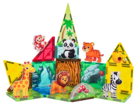 Zestaw Klocków Magnetycznych ZOO 27el.