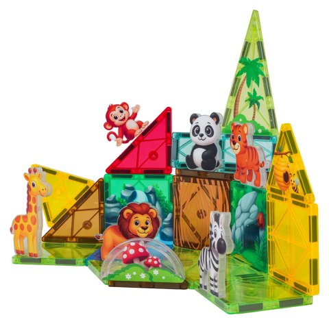 Zestaw Klocków Magnetycznych ZOO 27el.