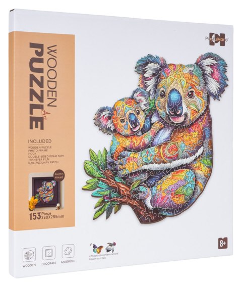 Zestaw Drewnianych Puzzli 153el. Koala