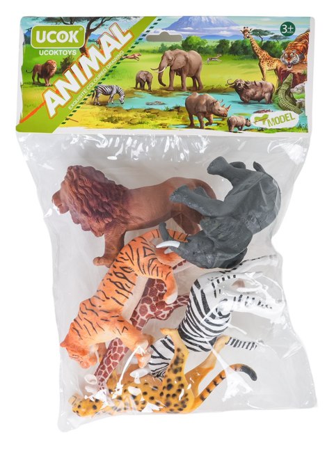 Zestaw Zwierząt Safari 6el.