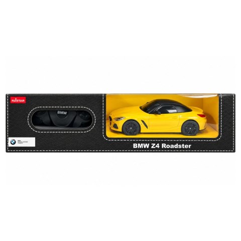 Auto R/C BMW Z4 Roadster Rastar 1:18 Żółte
