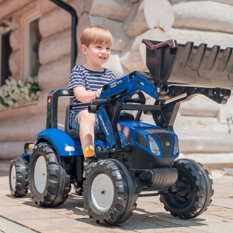 New Holland Traktor na pedały z przyczepą i łyżką FALK