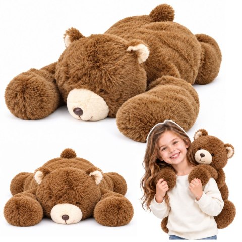 Pluszowy Niedźwiedź Przytulanka Maskotka Długie Łapy Brązowy 60cm