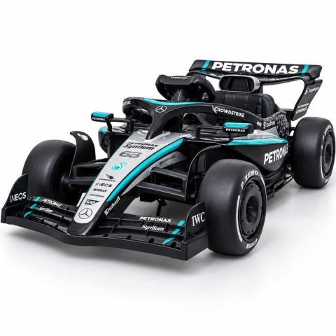 Auto na akumulator Bolid Formuły 1 AMG PETRONAS F1 Czarny