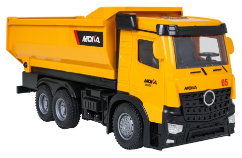 Pojazdy Budowlane Wywrotka z Kiprem Żółta R/C