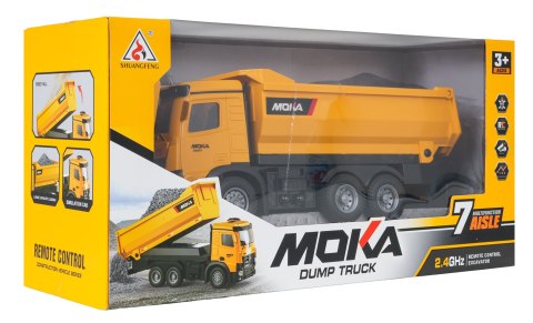 Pojazdy Budowlane Wywrotka z Kiprem Żółta R/C