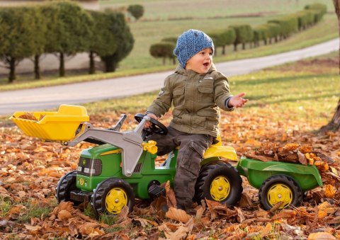 Rolly Toys Traktor na pedały John Deere z łyżką i przyczepą 2-5 Lat