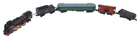 Kolejka Retro z funkcją Dymu, Dźwięku i Świateł 185x113 cm