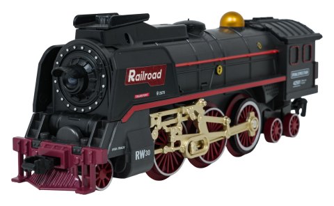 Kolejka Retro z funkcją Dymu, Dźwięku i Świateł 216x113 cm + Akcesoria