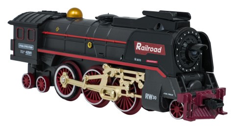 Kolejka Retro z funkcją Dymu, Dźwięku i Świateł 216x113 cm