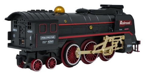 Kolejka Retro z funkcją Dymu, Dźwięku i Świateł 216x113 cm